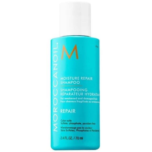 Moroccanoil Moisture Repair Shampoo Damaged Hair Blue 2.4 Oz/70ml - Picture 1 of 5